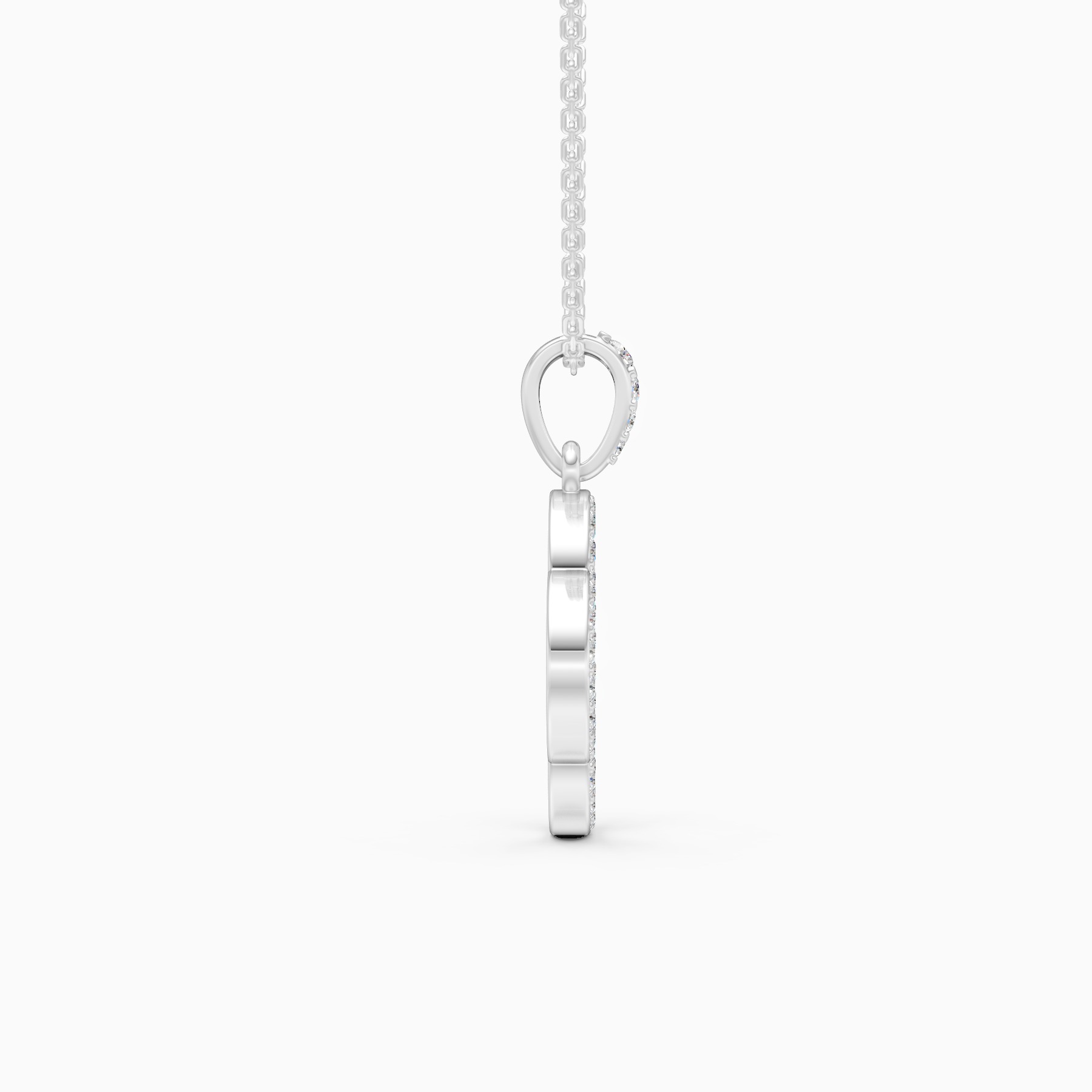 Clover Lab Grown Diamond Pendant Necklace